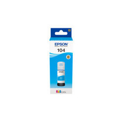 Epson 104 EcoTank - mustepullo, syaani