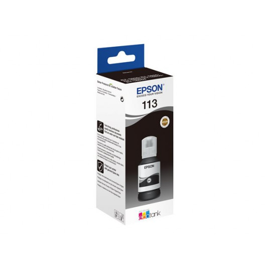 Epson 113 EcoTank -mustepullo, musta