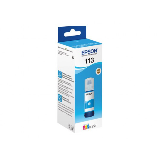 Epson 113 EcoTank - mustepullo, syaani