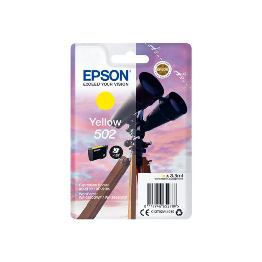 EPSON BINOCULARS SINGLEPACK YELLOW 502 INK