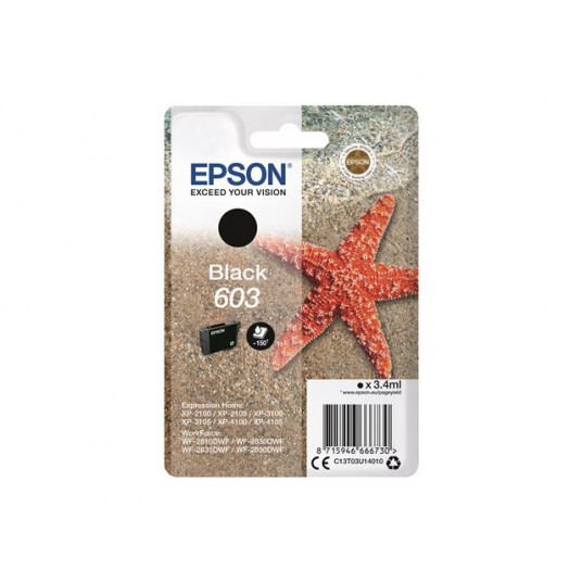 EPSON STARFISH SINGLEPACK BLACK 603 TINTE