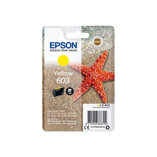 EPSON STARFISH SINGLEPACK YELLOW 603 TINTE