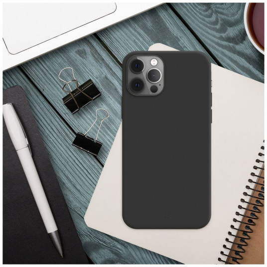 Fiksēts | Fiksēts stāsts | Aizmugurējais vāks | Xiaomi | Redmi Note 13 Pro / POCO M6 Pro | Gumijots | Melns