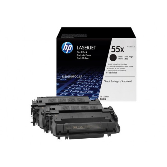 HP Laserjet CE255X Black Dual Pack