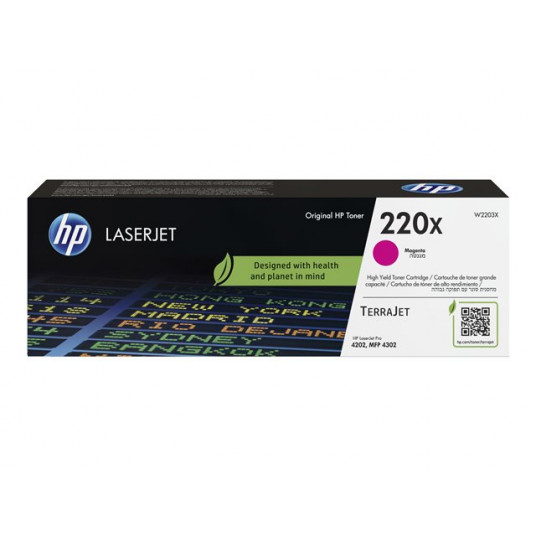 "HP Toner 220X W2203X Magenta bis zu 5.500 Seiten"