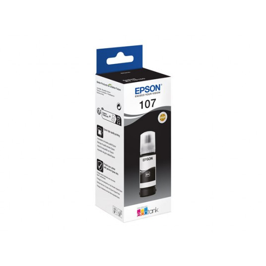 Epson 107 EcoTank - mustepullo, musta