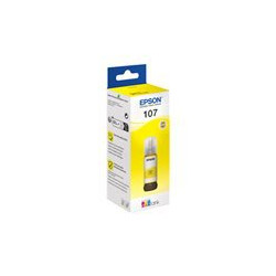 Epson 107 EcoTank - mustepullo, dzeltens