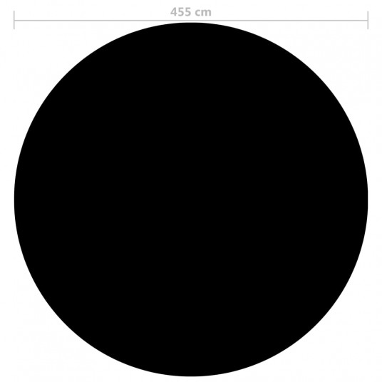 Baseina pārklājs, 455 cm, PE, melns