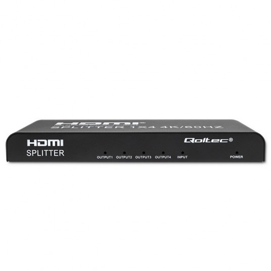 Qoltec 51799 aktīvais HDMI sadalītājs 4 x HDMI 4K x 2K | 6Gb/s | 60 Hz