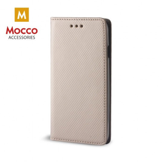 Mocco Smart Magnet Book Case For Apple iPhone XS Max Gold