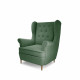 Krēsls Aros, zaļš, audums Solid 39