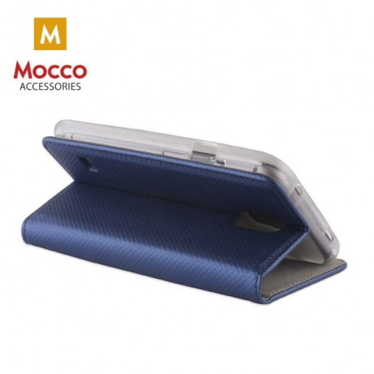 Mocco Smart Magnet Book Case For Apple iPhone XS Max Blue