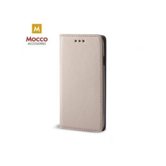 Mocco Smart Magnet Book Case For Apple iPhone X / XS Gold