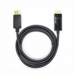 DisplayPort-HDMI 1,8 m. Kabelis, melns