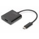 Grafiskais adapteris, HDMI 4K 30Hz UHD uz USB 3.1 Type C, ar audio, melns, garums 15cm