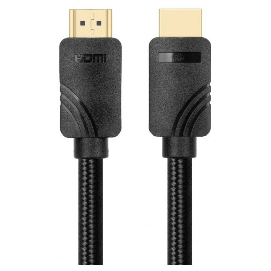 HDMI Premium Cable v 2.1 2m melns, radīts spēlētājiem