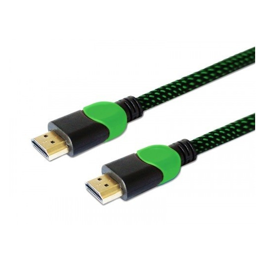 Kabelis HDMI GCL-03 1.8m, v2.0, pīts zaļš