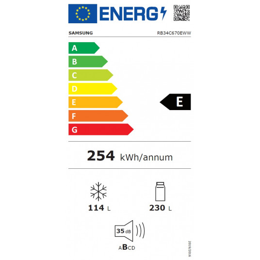 Ledusskapis Samsung RB34C670EWW/EF