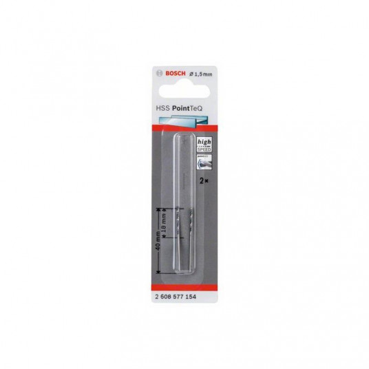 Metāla urbis Bosch Pointteq, 1,5x40 mm, 2 gab