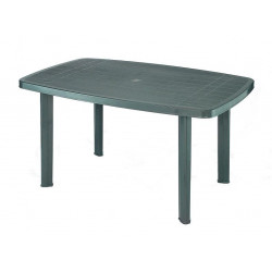 Āra galds PROGARDEN FARO OVAL, zaļš, 126×85×72 cm
