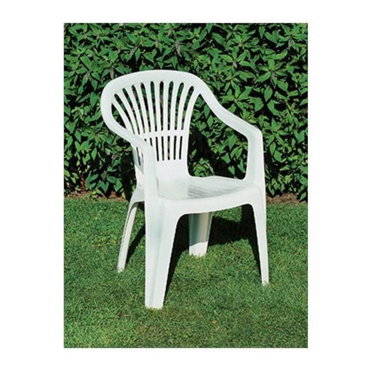Āra krēsls PROGARDEN SCILLA, balts, 54×53×80 cm