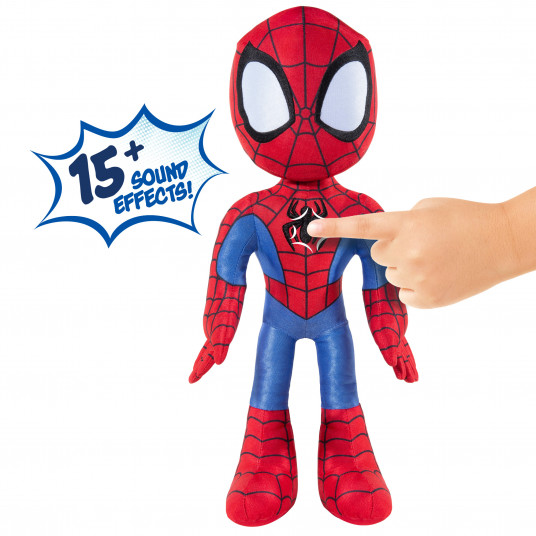 SPIDEY AND HIS AMAZING FRIENDS Tematiskā mīkstā rotaļlieta – Mans draugs Zirnekļcilvēks, 40 cm