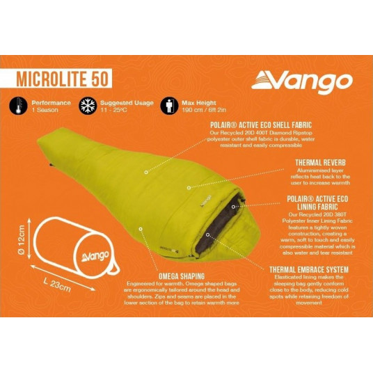 VANGO MICROLITE 50 guļammaiss