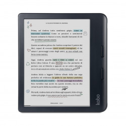 Rakuten Kobo Libra krāsains e-grāmatu lasītājs skārienekrāns 32GB Wi-Fi melns