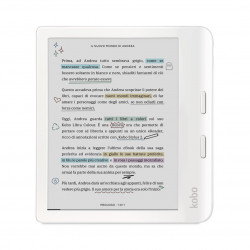 Rakuten Kobo Libra krāsains e-grāmatu lasītājs skārienekrāns 32GB Wi-Fi White