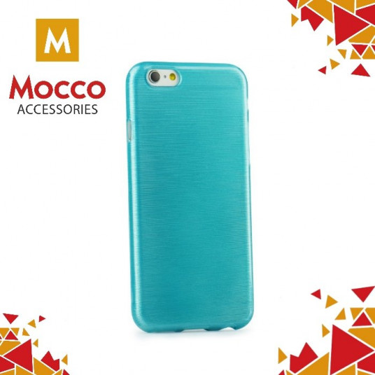 Mocco Jelly Brush Case Silicone Case for Apple iPhone 7 / 8 Blue