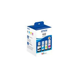 "Epson Tinte 102 EcoTank C13T03R640 4er Multipack (BKMCY) bis zu 6.000 Seiten"