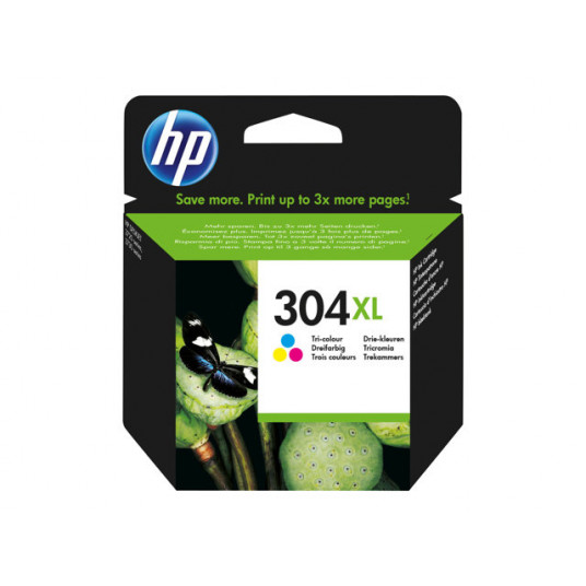 "HP Tinte 304XL N9K07AE Color (ciāna/fuksīna/dzeltena)"