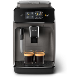 Philips Espresso kafijas automāts Series 1200 EP1224/00 Sūkņa spiediens 15 bāri, Iebūvēts piena putotājs, Pilnībā automātisks, 1500 W, Gaiši pelēks