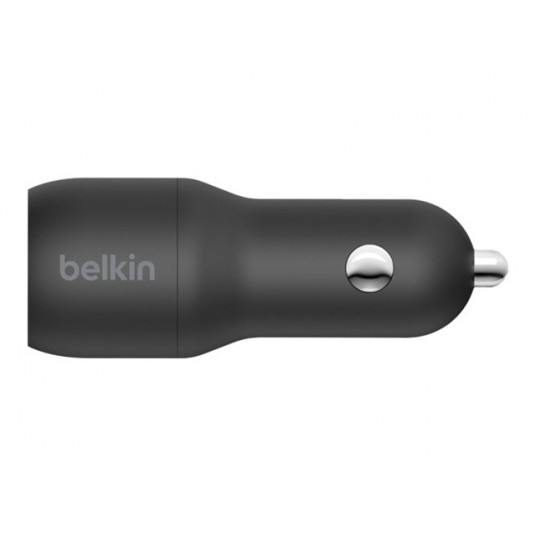 BELKIN Dual USB-A CarCh h1M PVC AC 24W
