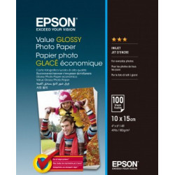 EPSON Value Glossy Photo Paper — tīrīšanas papīrs, 10 x 15 cm, 100 loksnes