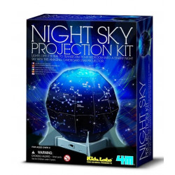 Projekcija noteica nakts debesis
