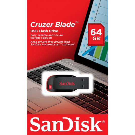 Cruzer Blade USB zibatmiņas disks 64 GB