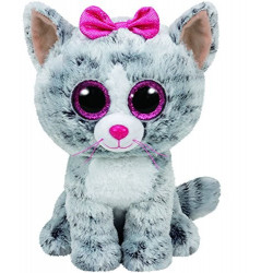 Plīša rotaļlieta TY Beanie Boos Kiki - kaķis, 24 cm