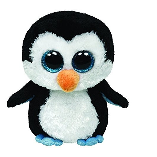 Plīša rotaļlieta TY Beanie Boos Waddles - Pingvīns, 15 cm