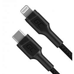 "GreenCell USB-C > Lightning (ST-ST) 1 m Ladekabel Schwarz"