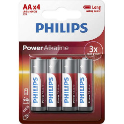 Baterijas Power Alkaline AA 4gab blisteris