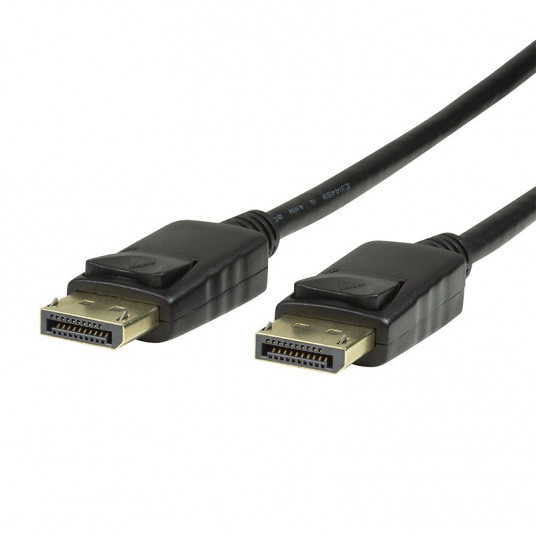 DisplayPort 1.2 kabelis 4K2K, 7,5 m, melns