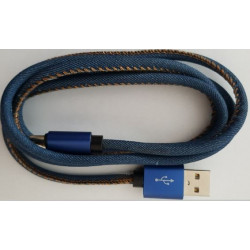 USB kabelis 8 kontaktu premium džinsi 1 m