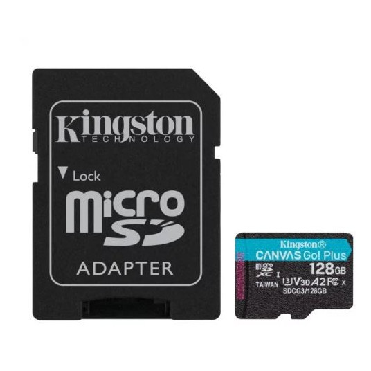 Atmiņas kartes microSD 128GB Canvas Go Plus 170/90MB/s adapteris