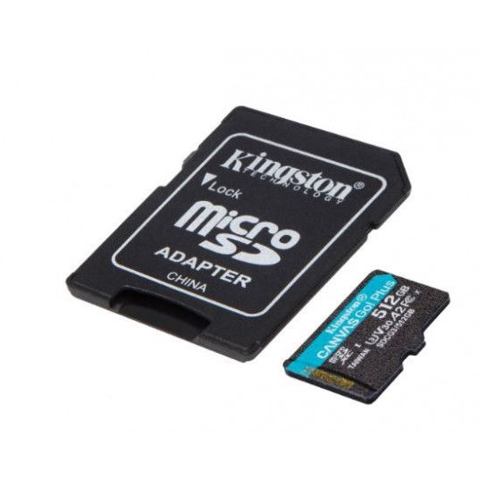 Atmiņas kartes microSD 512GB Canvas Go Plus 170/90MB/s adapteris