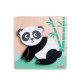 Dzīvnieku puzle Panda koka