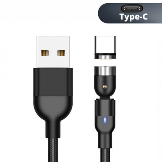 USB magnētiskais kabelis 3in1 2m C tips MCE475