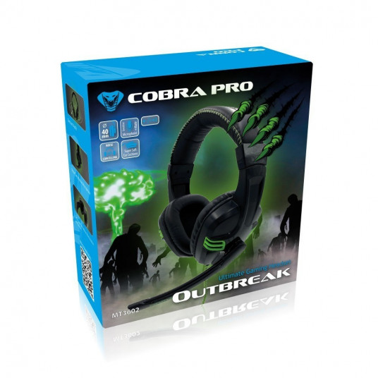 Austiņas Media-Tech MT3602 Cobra Pro Outbreak Black