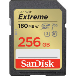 Extreme SDXC 256GB 180/130 MB/s V30 UHS-I