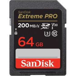 Extreme Pro SDXC 64GB 200/90 MB/s V30 UHS-I U